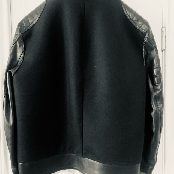Beautiful Men’s Gucci Leather And Wool Biker Jacket. - Picture 2 of 9